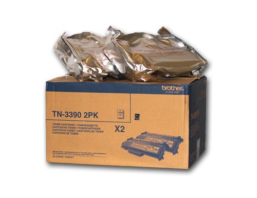 BROTHER Toner preto  Pack 2 HL6180DW/MFC8950DW , 24.000 pag , Brother , BROTN3390TWIN , 4977766709828